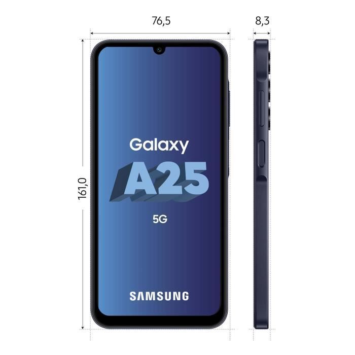 Samsung Galaxy A25 Smartphone 128 GB 5G Midnight Blue