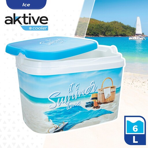 Nevera De Playa Portátil Summer Beach 6 L Aktive