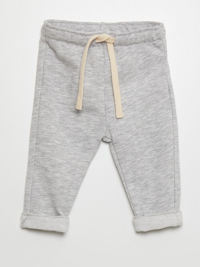 Joggingbroek van French Terry - GRIJS