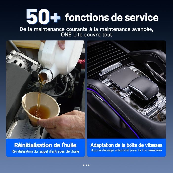 TOPDON ONE Lite Strumento diagnostico OBD2 Scanner per auto con custodia diagnostica e grafico topologico AutoScan in francese
