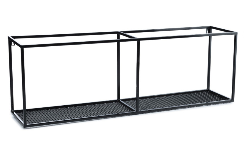 Funkcjonalna półka wisząca industrialna 90 cm LOFT metal