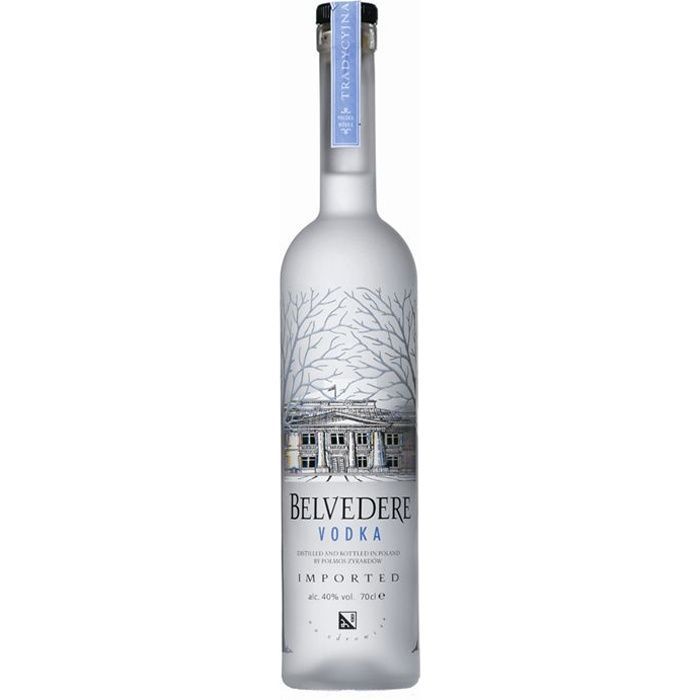 Vodka Belvedere - Vodka de Grãos - Polônia - 40% ABV - 70cl