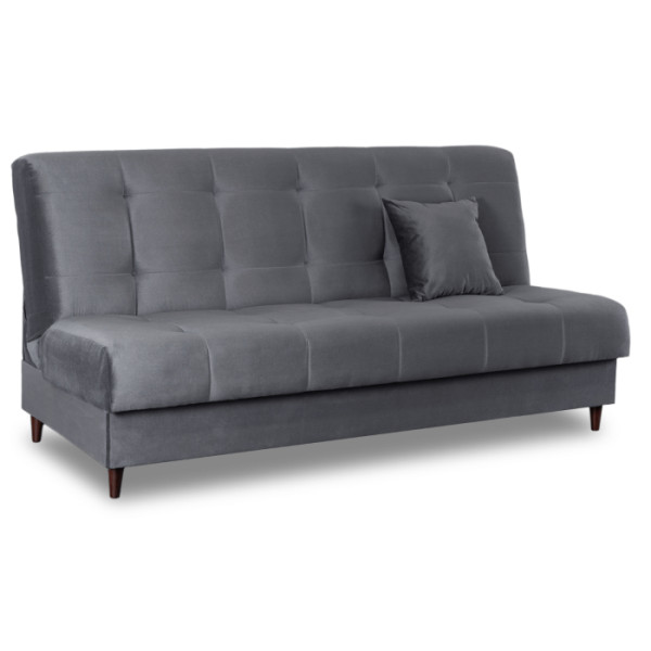 Wersalka Sofa Kanapa Rozkładana z Funkcją Spania Dwuosobowa Szara LIMA
