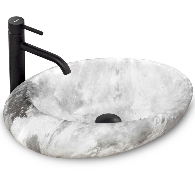 Umywalka nablatowa Rea Roxy C Stone L.GREY