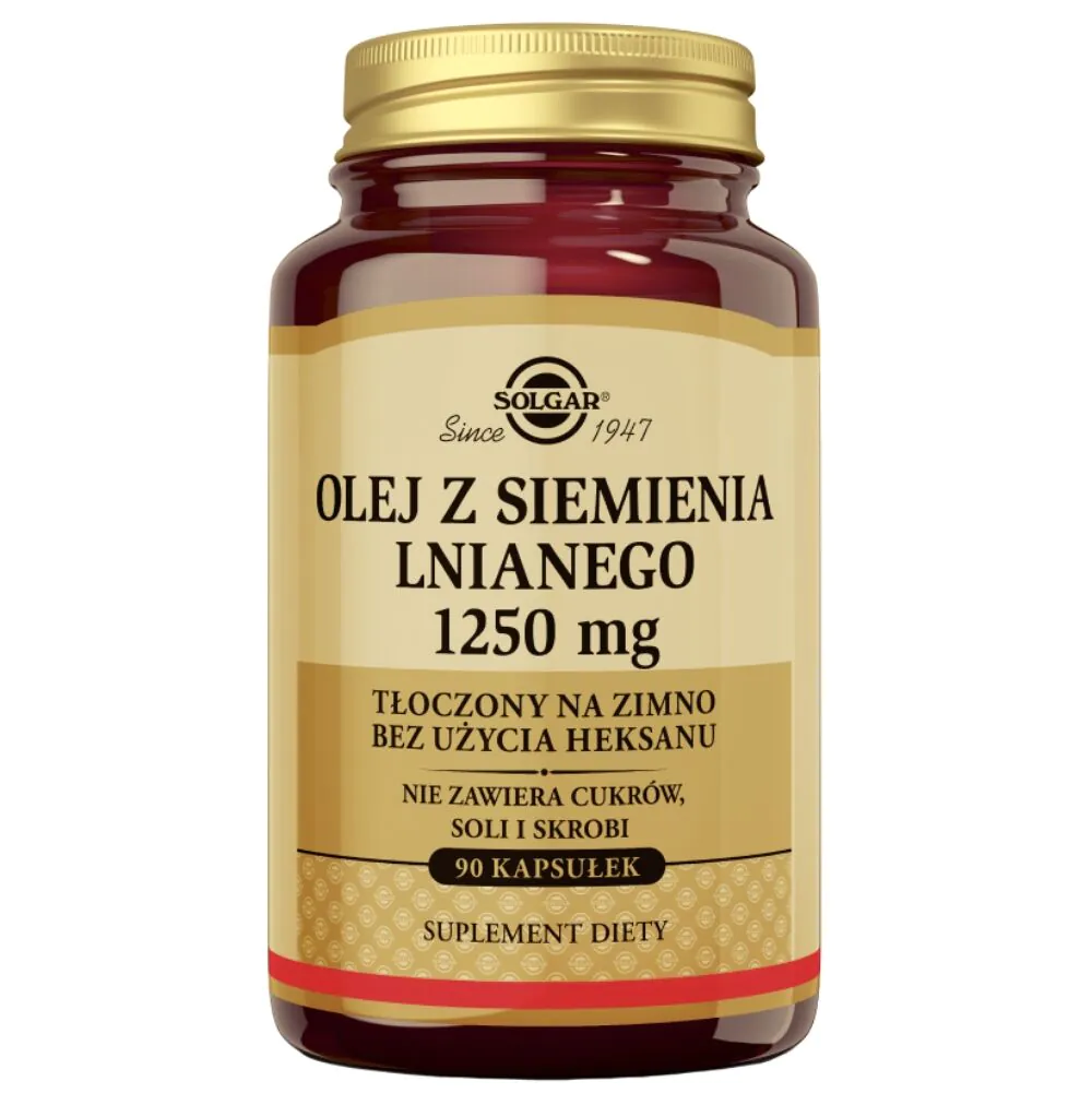 Solgar Olej z siemienia lnianego 1250 mg kapsułki