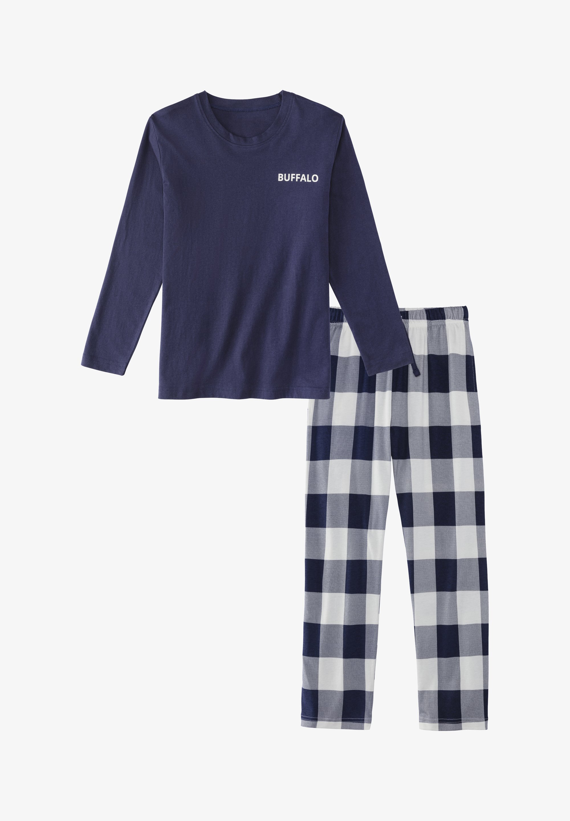 Buffalo KARO - Ensemble pyjama - marine/beige