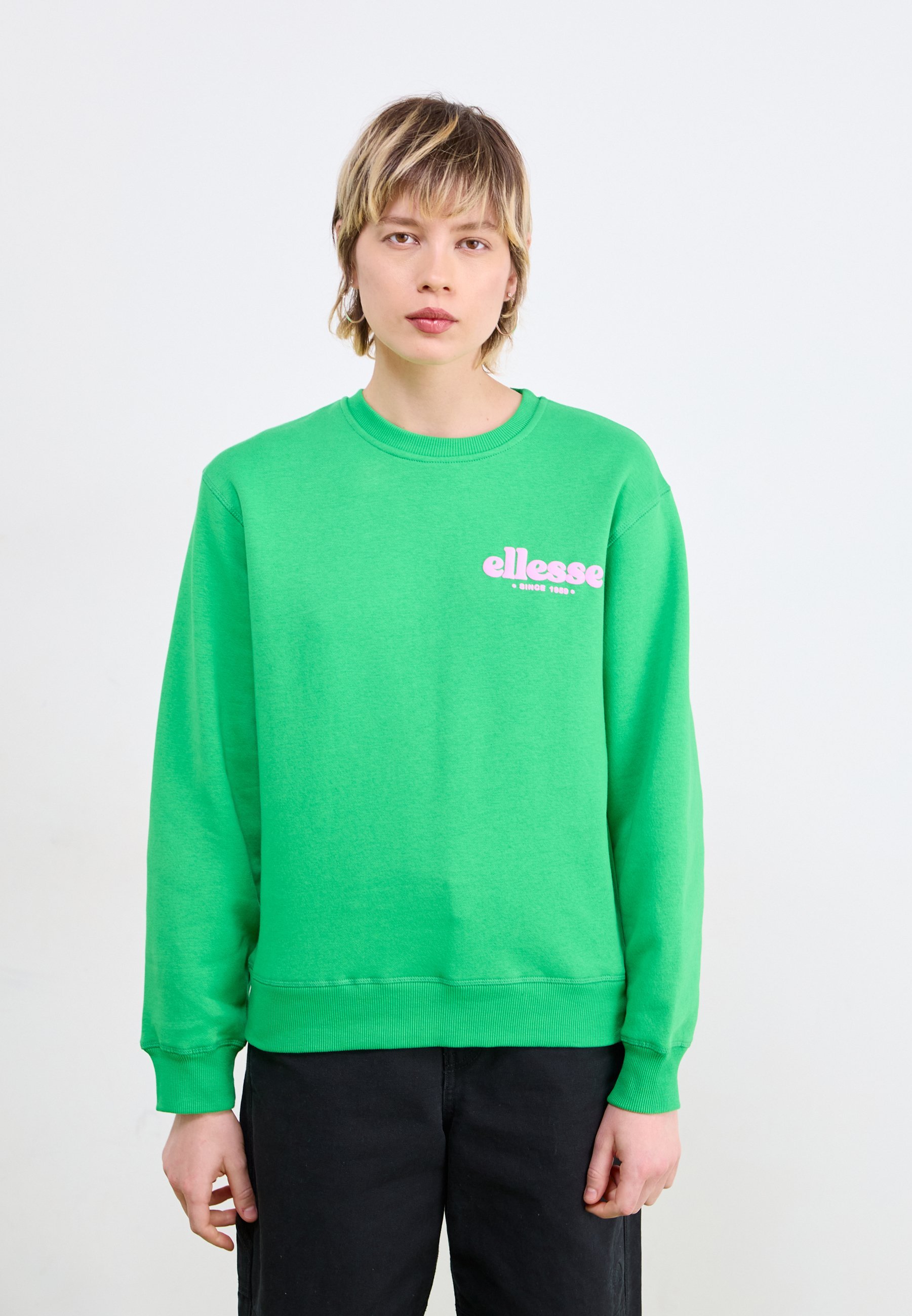 Ellesse HUTTENBERG - Sweatshirt - grün/rosa