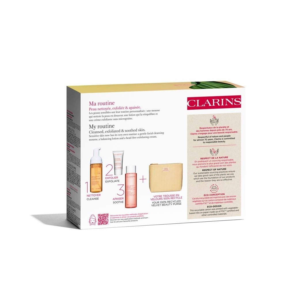 „Clarins“ veido valymo rinkinys, jautrios odos valymo priemonė – 1 dalis