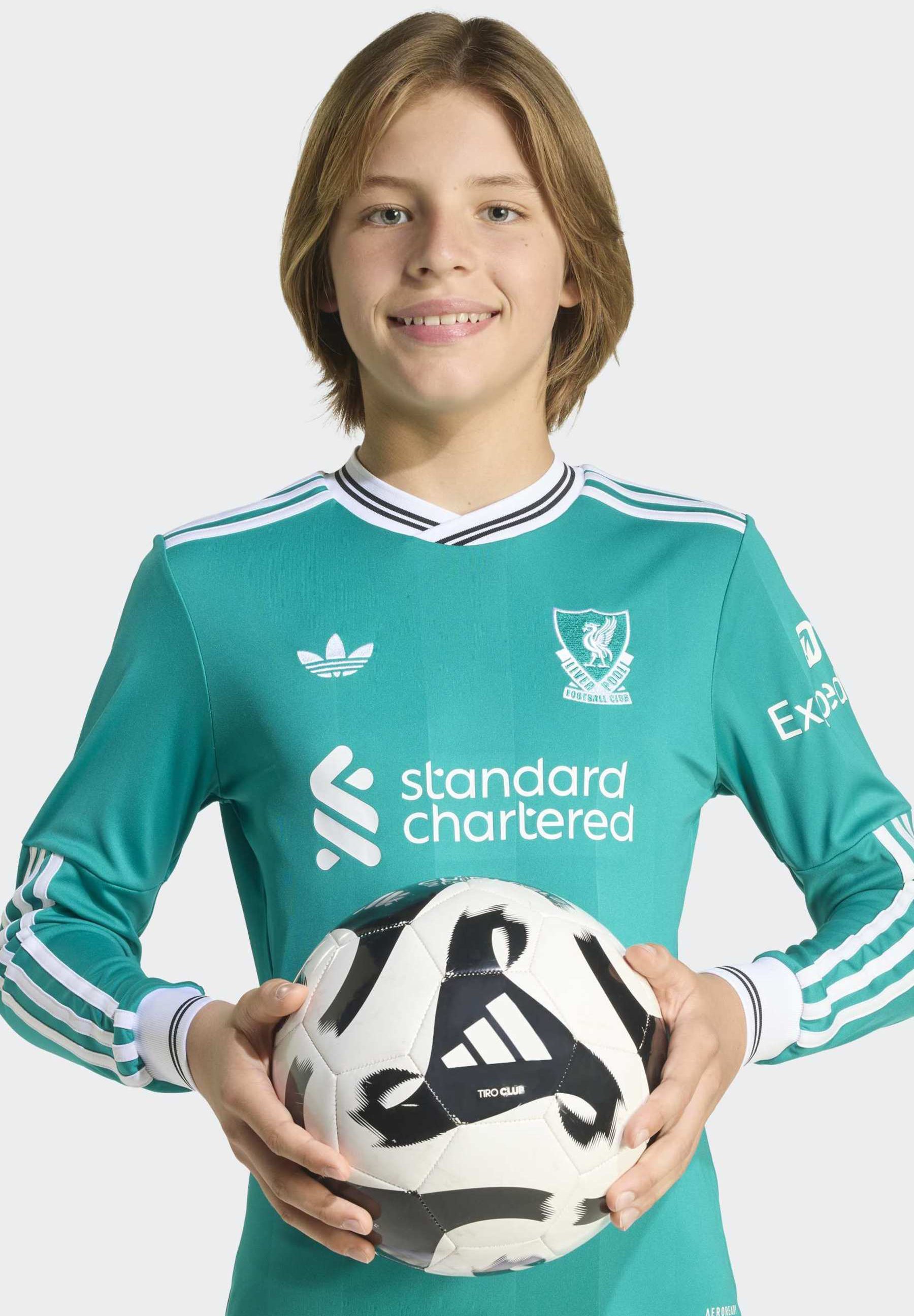 adidas Performance LIVERPOOL FC 25/26 THIRD LONG SLEEVE UNISEX - Odzież klubowa - morska zieleń