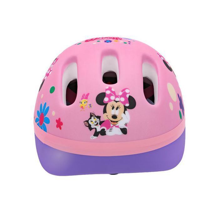 DISNEY Minnie Mouse Girls' Safe Bike Helmet, Adjustable 44-48 cm