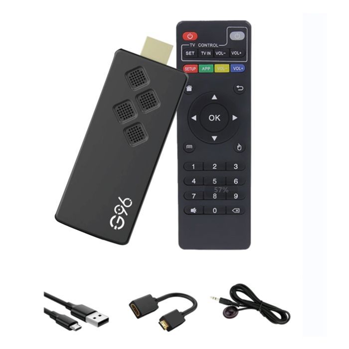 Reproductor multimedia G96 TV Stick Dongle de 2 GB + 16 GB, Android 10 Smart TV Box, 2.4G y 5G, WIFI, Bluetooth.
