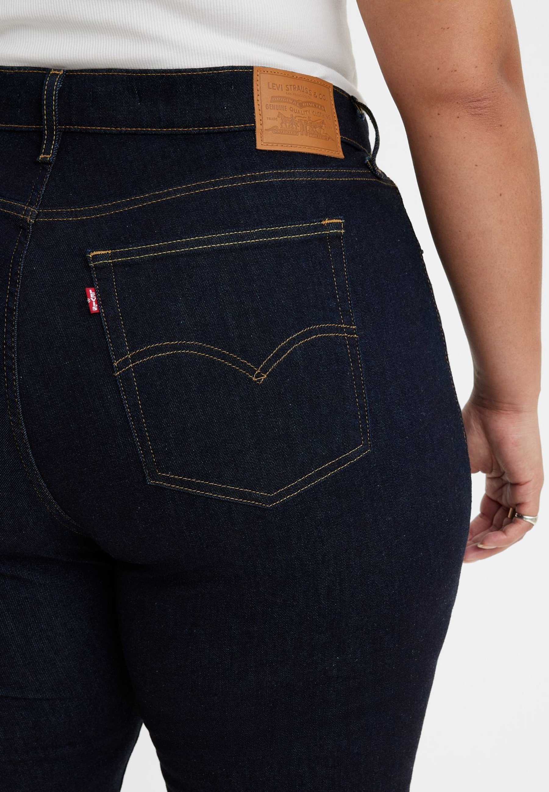 Levi's® Plus 721™ HIGH RISE SKINNY - Skinny Fit jeans - blauwe wave wash