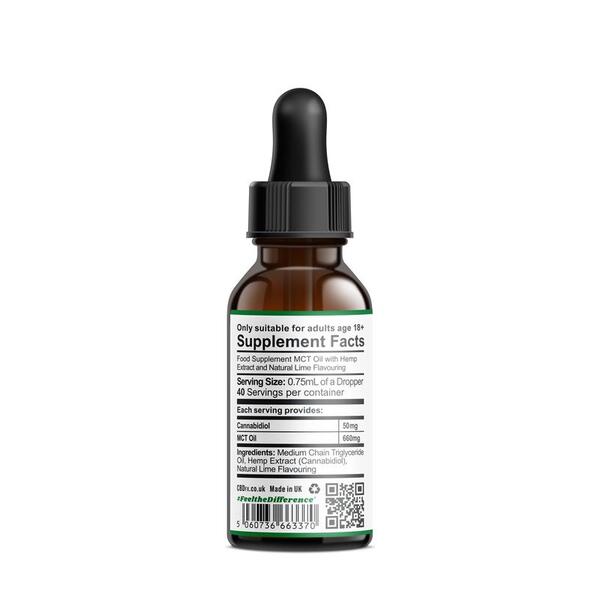 Krople oleju CBD CBDfx Lush Lime CBD 2000 mg | Zdrowie | Superdrug