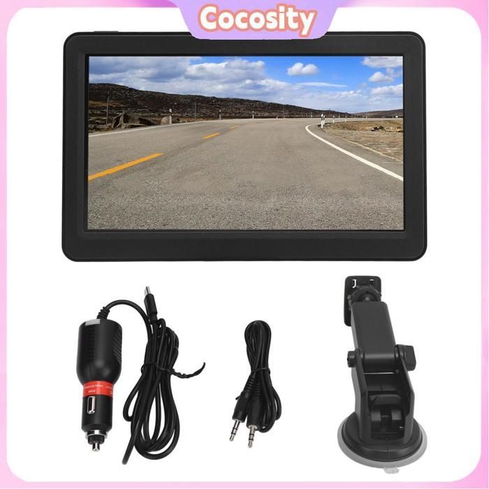 Navegador GPS Cocosity de 7 pulgadas, navegador GPS inalámbrico para coche, sistema de navegación GPS con pantalla táctil para motocicletas.