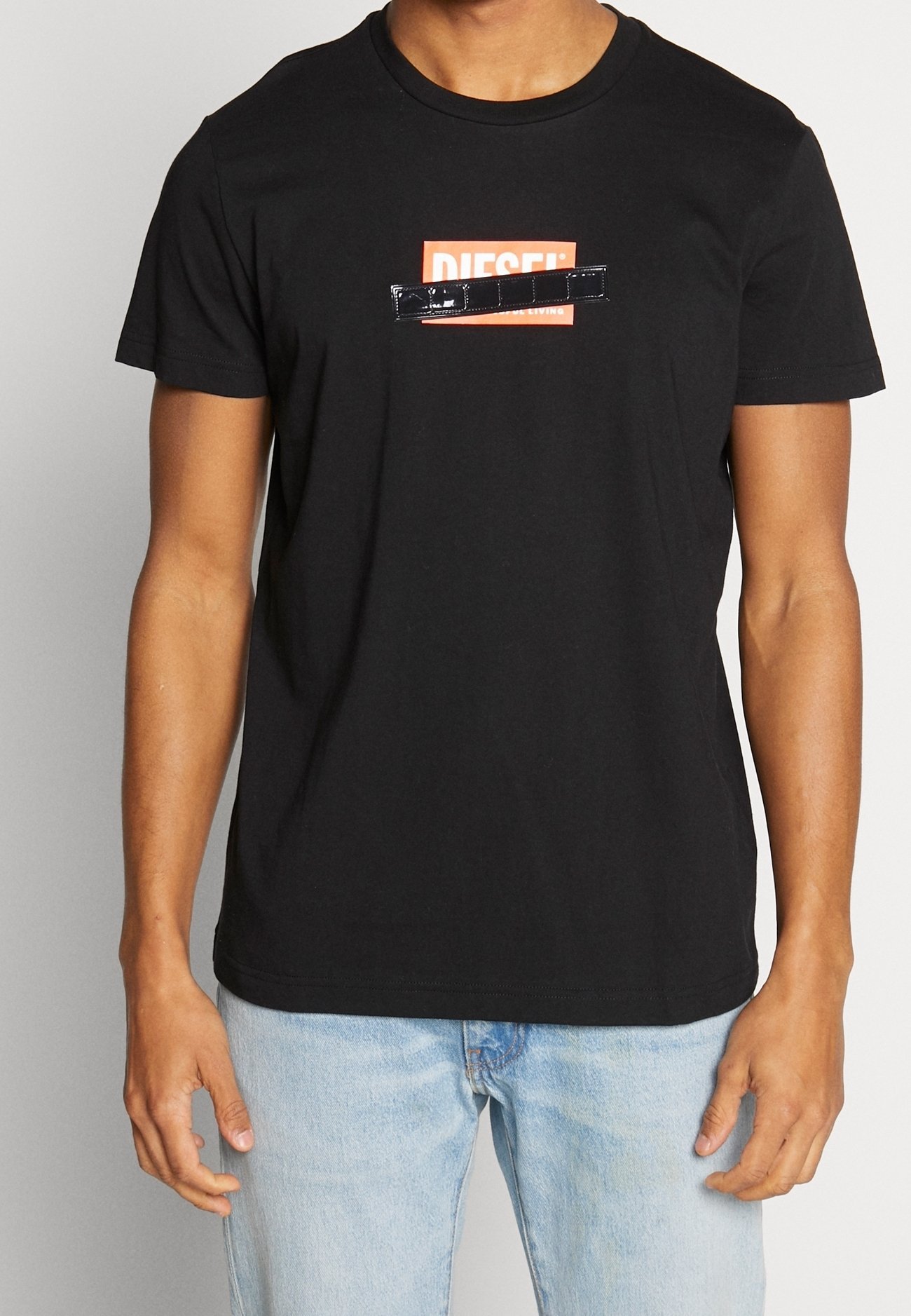 Diesel T-shirt met print - zwart