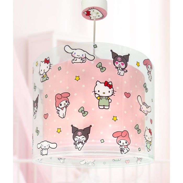 Dalber Children's Chandelier and Pendant Lamp with Hello Kitty & Friends, Kuromi, My Melody and Cinnamoroll