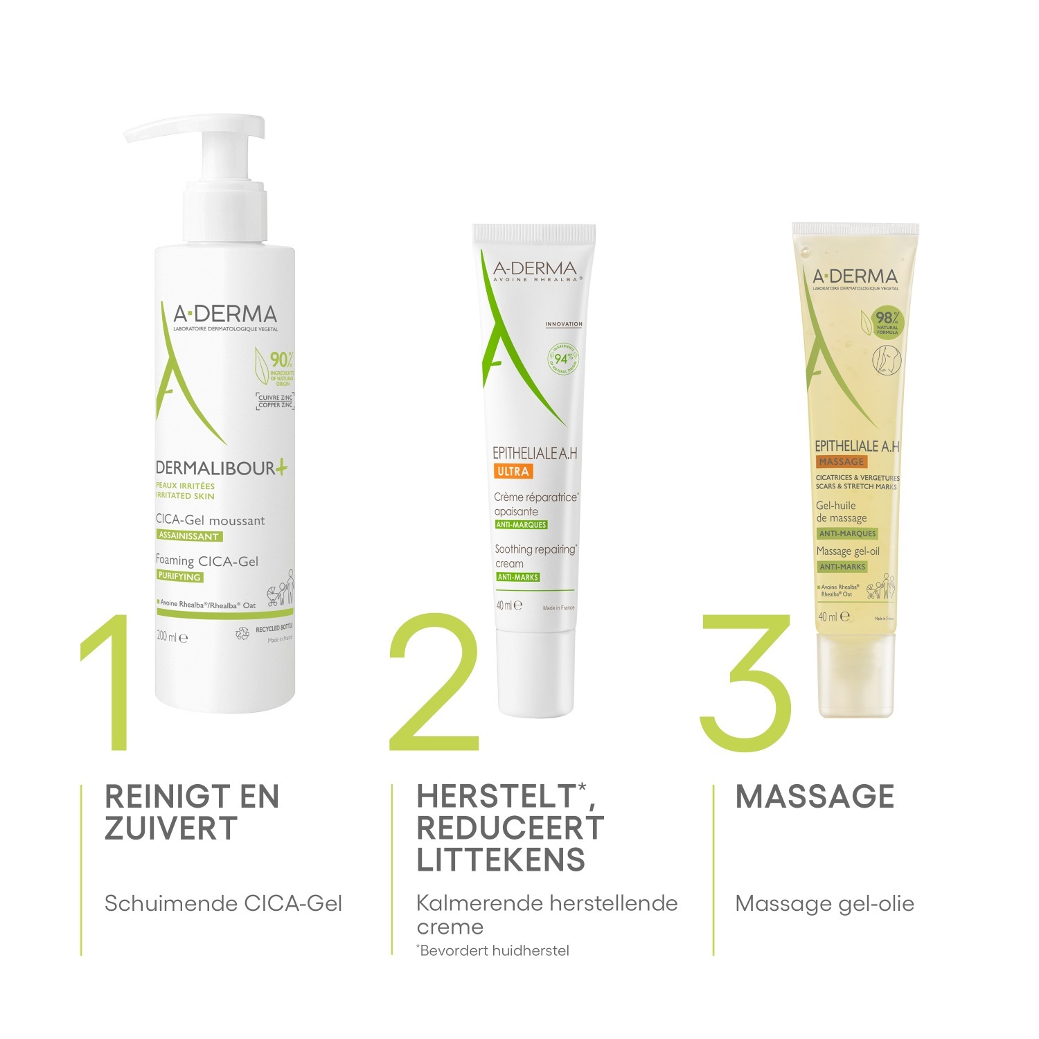 A-DERMA Epitelialno olje za telo AH masažni gel olje - 40 ml