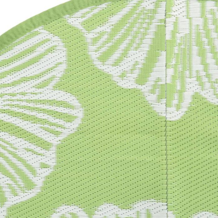 Outdoor rug - vidaXL - 160 cm - Green - Round - Synthetic