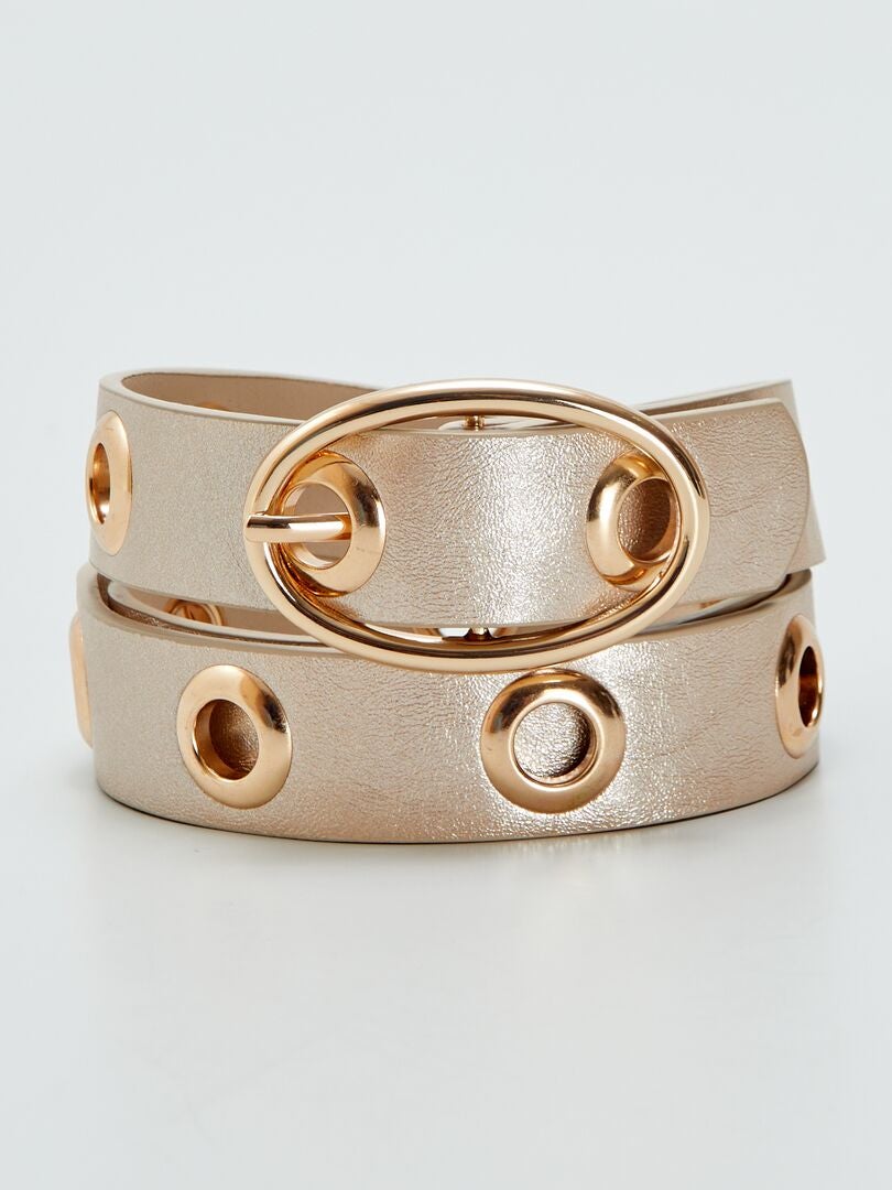 Riem met oogjes - GEEL