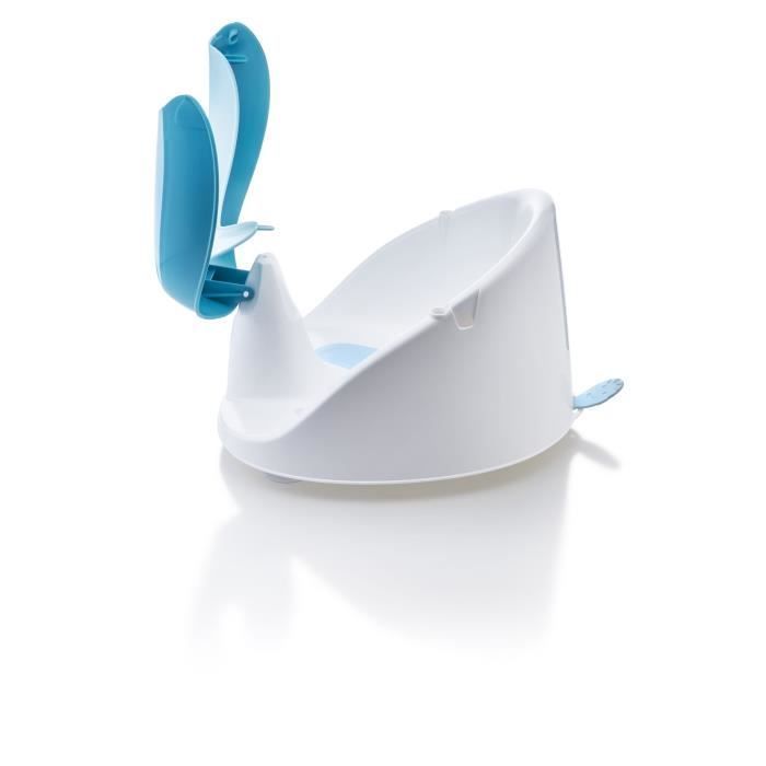 BEBE ANGEL Ultra Comfort Bath Ring - White and Blue