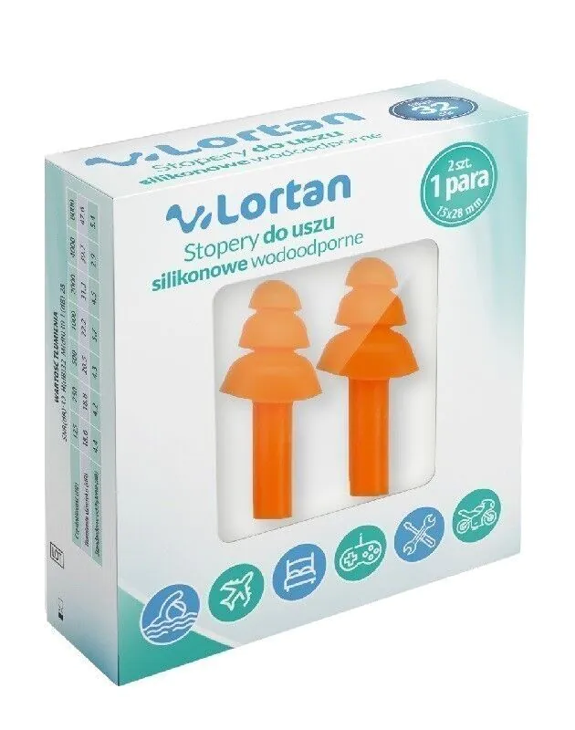 Lortan, Stopery do uszu silikonowe wodoodporne