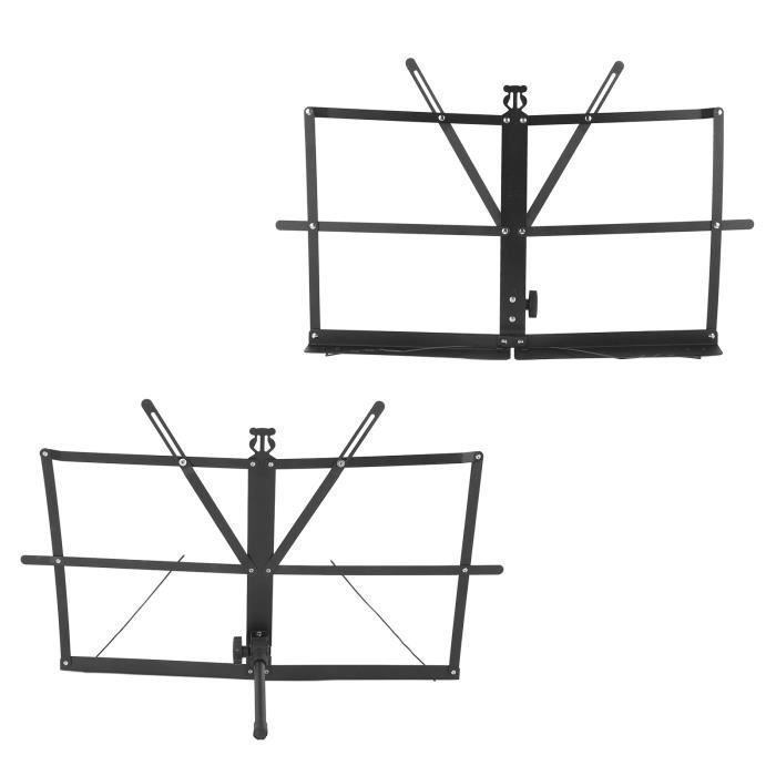 pupitre portable Pupitre à partitions pliant Support de partition pliant en métal, support de musique guitare