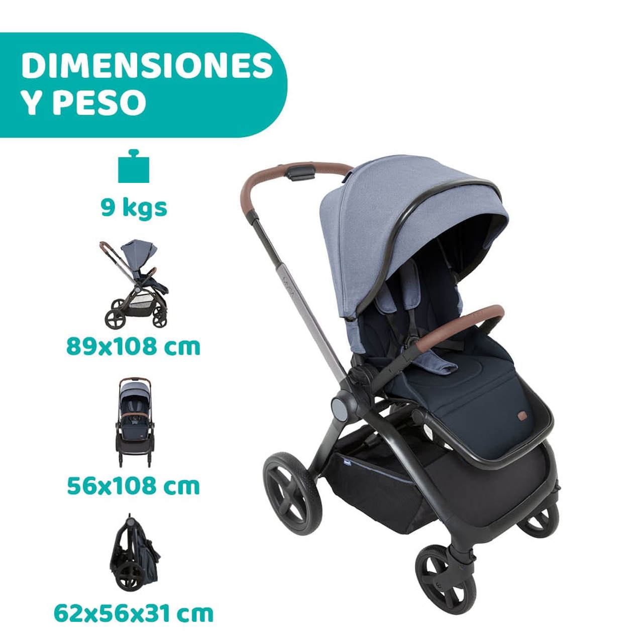 Poussette Mysa 2 pièces