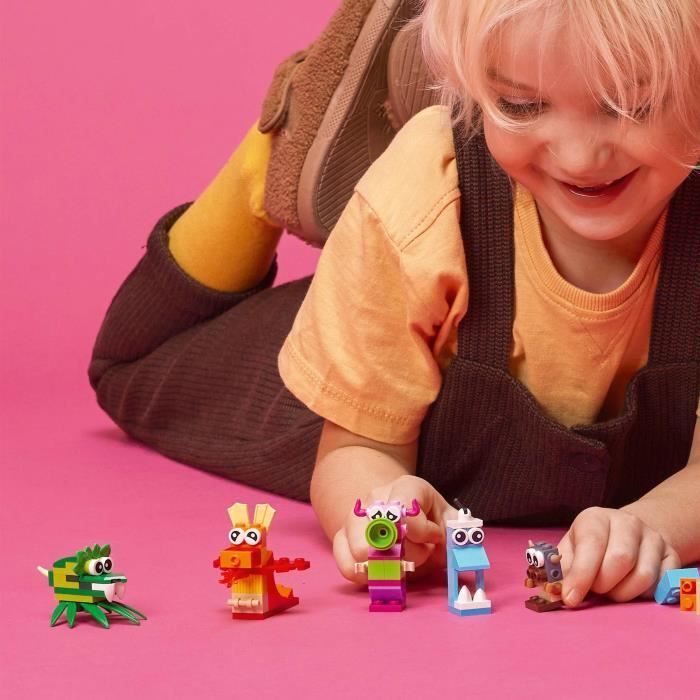 LEGO® 11017 Klassieke Creatieve Monsters, Bouwdoos, 5 Mini-Monster Bouwspeelgoed, Leeftijd 4 jaar en ouder