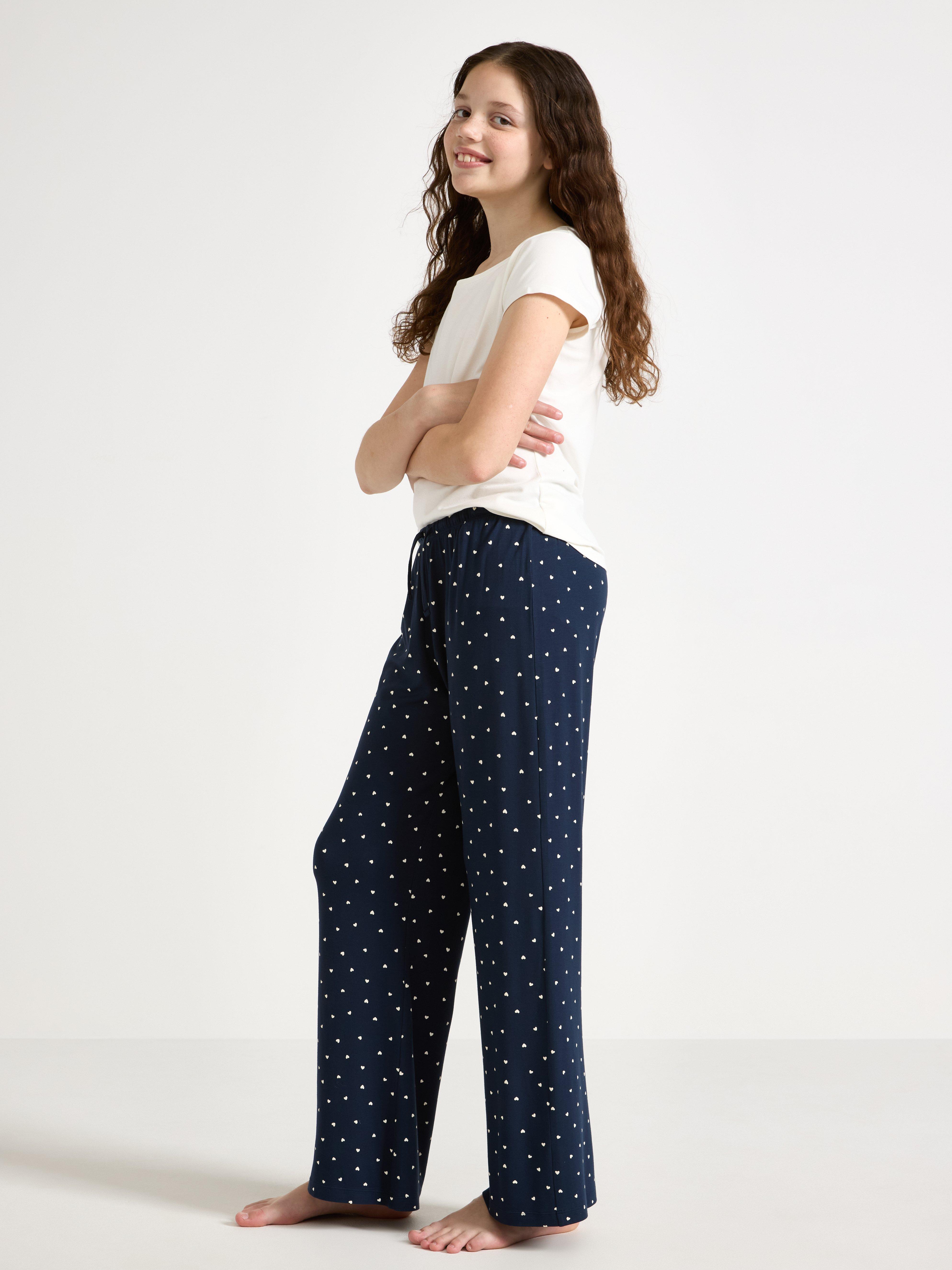 Pantalones de pijama azul marino