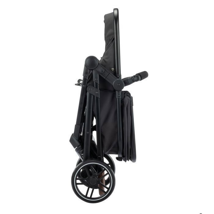 BEBECONFORT HAZE TRIO LUX Passeggino 3 in 1, navicella + seggiolino auto i-Size + parapioggia + borsa fasciatoio, 0-22 kg, grafite minerale