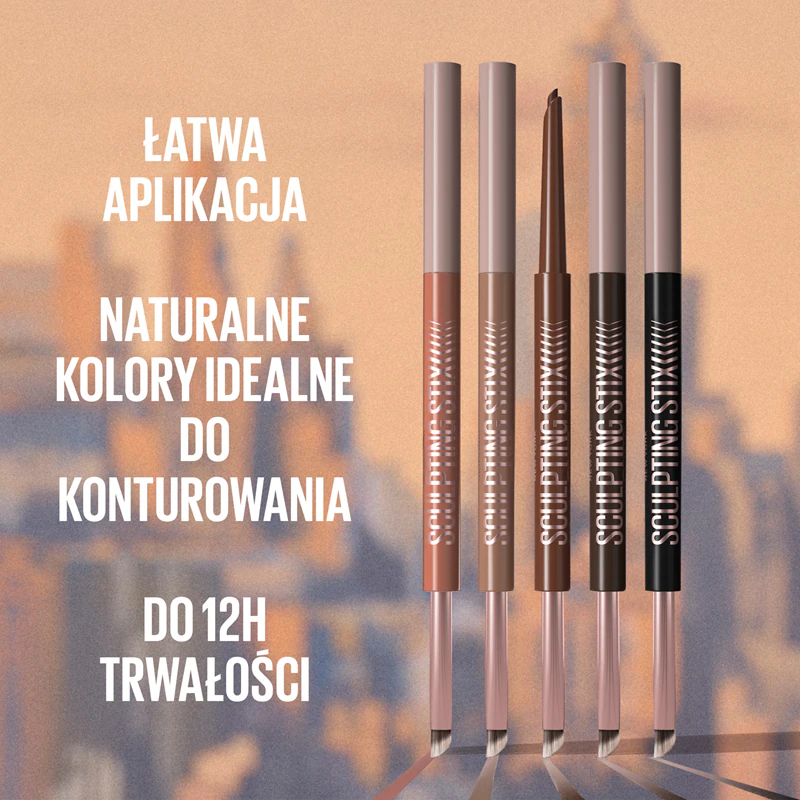 Delineador automático Maybelline New York Sculpting Stix com pincel