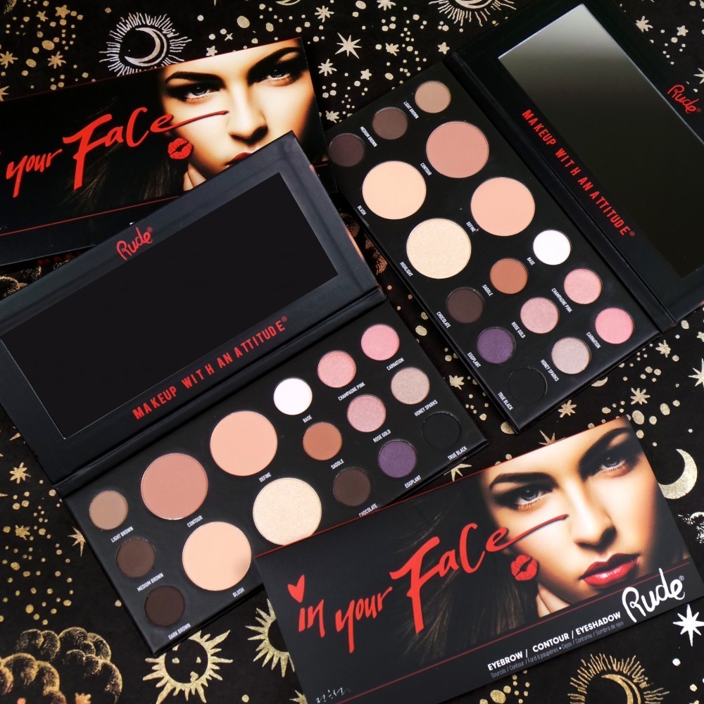 Rude Cosmetics RUDE In Your Face 3-in-1 Palette