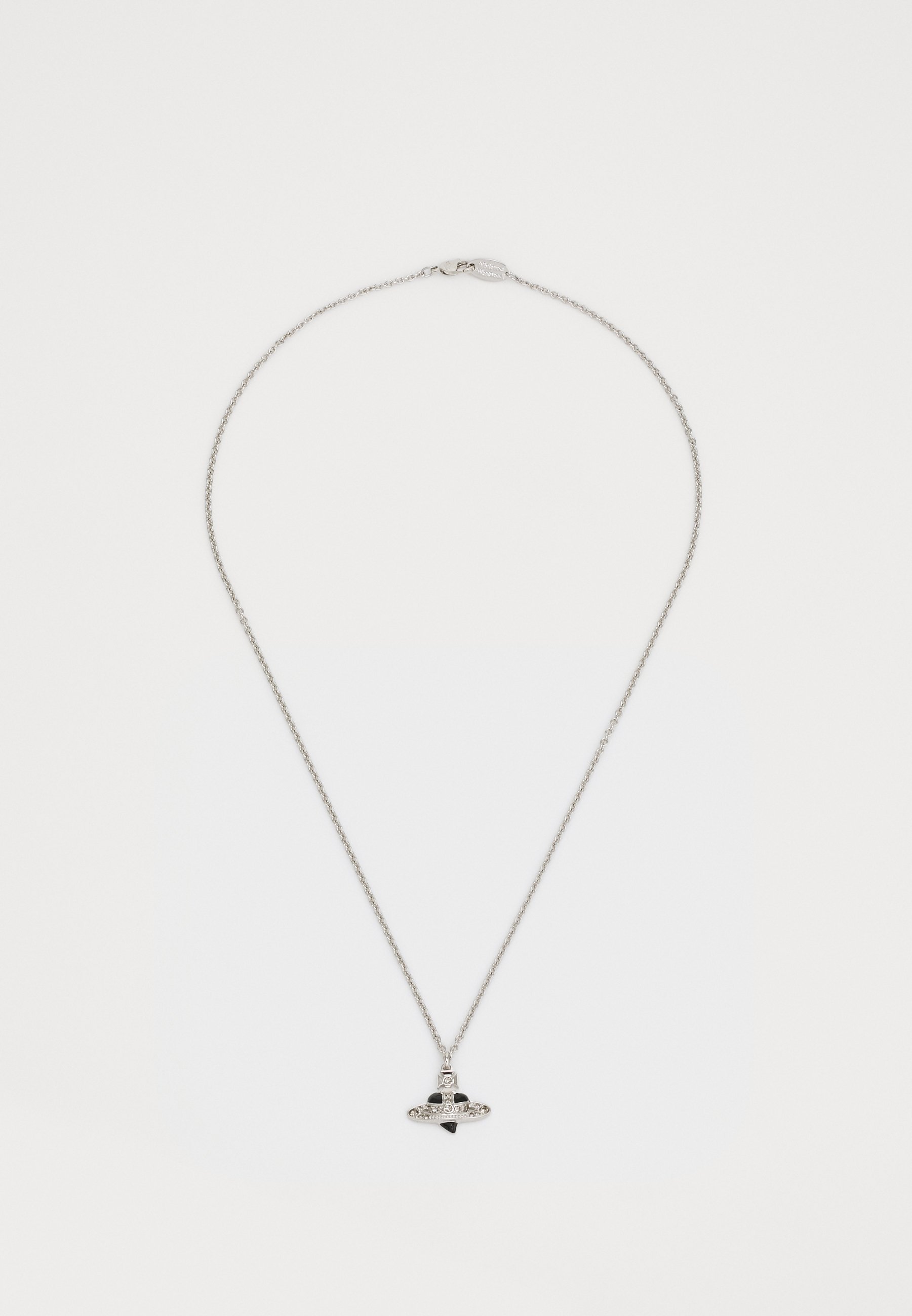 Collana con ciondolo a forma di cuore unisex Vivienne Westwood - colore argento/nero