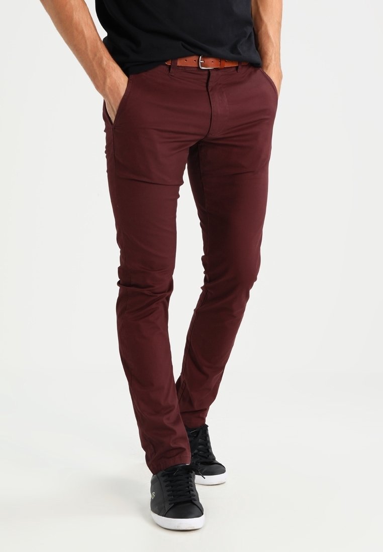 Chinos pour homme sélectionnés - bordeaux