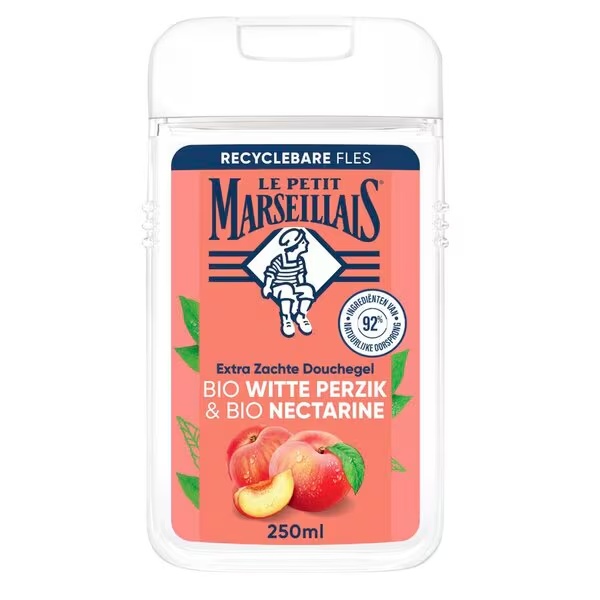 Le Petit Marseillais organski gel za tuširanje s bijelom breskvom i organskom nektarinom 250 ml