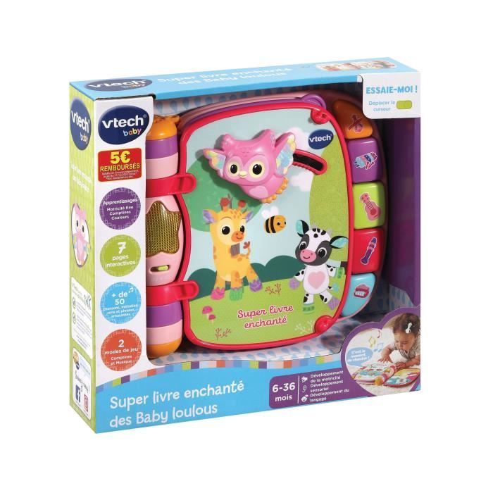 VTECH BABY - Super Enchanted Boek voor Babyliefhebbers - Roze