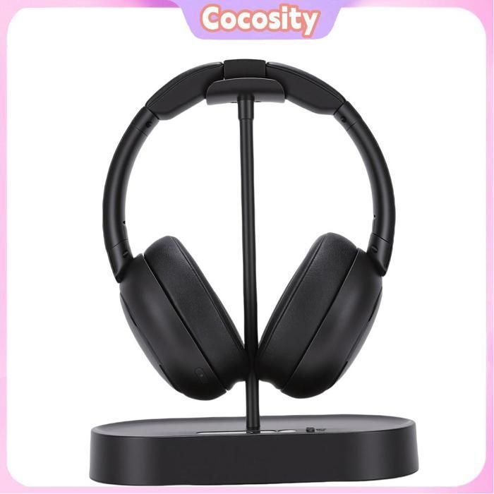 Auriculares inalámbricos Cocosity para TV con base de carga: transmisor integrado, Bluetooth 5.4, sonido estéreo HiFi, conectar y usar.