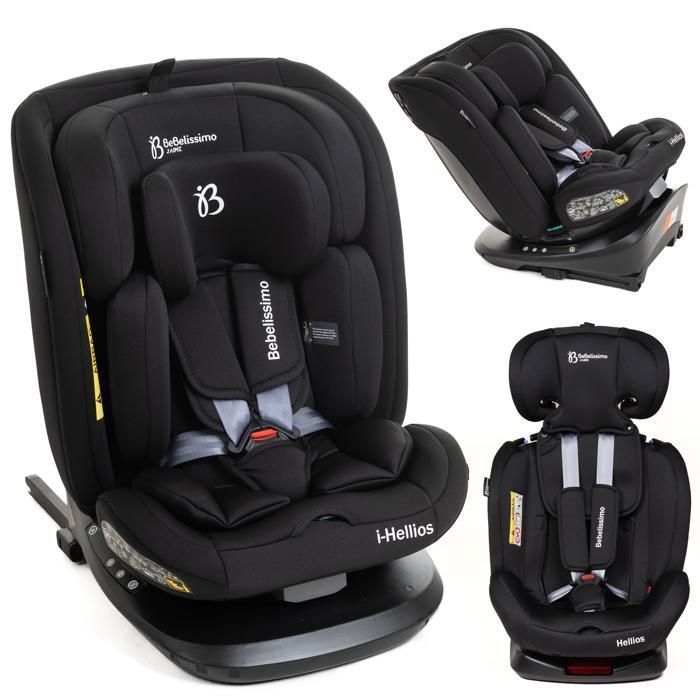 BEBELISSIMO - Isofix car seat - 360° swivel - 40-150cm - (0-36kg) - Hellios - black - R129 i-size