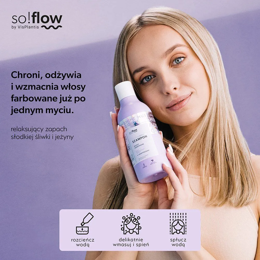 So!Flow Rewitalizujący Szampon do włosów Farbowanych