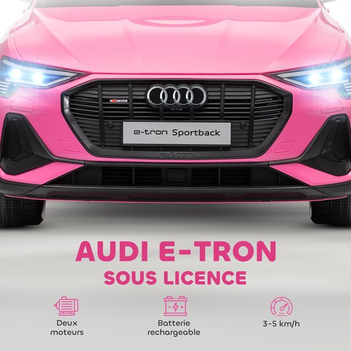 HOMCOM - Children's Electric Car - PP - 108x60x47cm - Pink