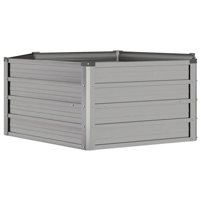 vidaXL Macetero elevado para jardín, jardinera, balcón, patio, exterior, color óxido 151946