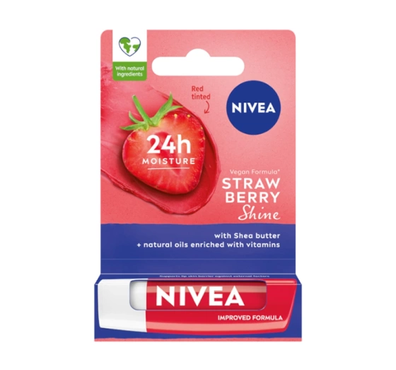 NIVEA Limited Edition pielęgnująca pomadka do ust Strawberry Shine 4,8 g