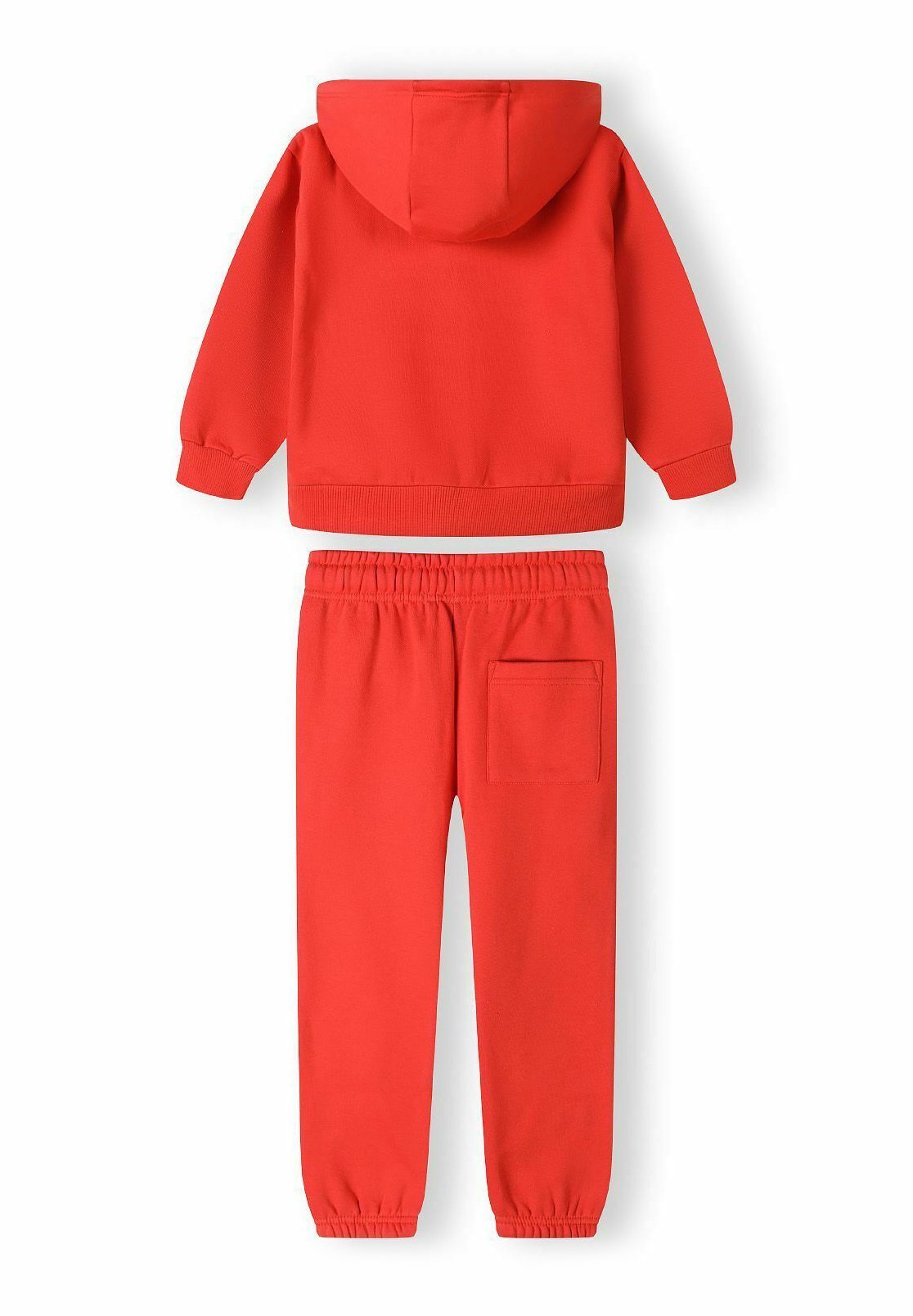 Ensemble de survêtement MINOTI à capuche zippée et imprimé - rouge