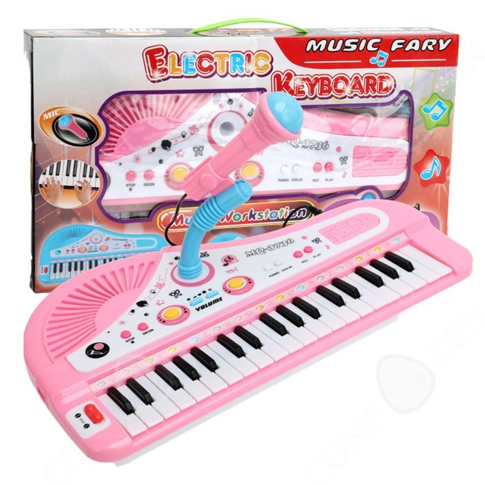 C Orgue électronique 37 touches mini piano électronique multifonctionnel avec microphone piano enfant piano électronique musique