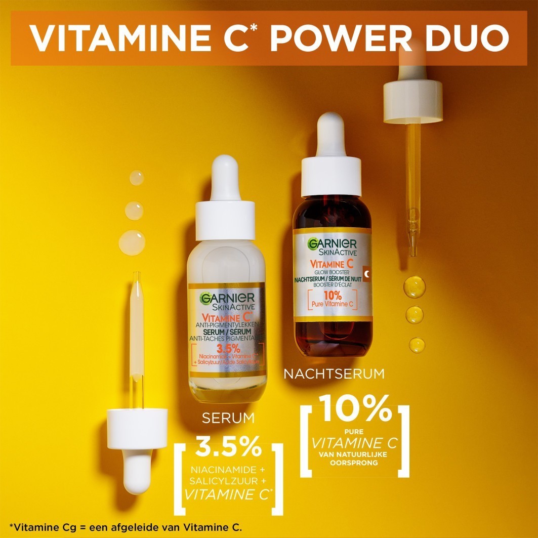 Garnier Vitamin C Serum Skin Active Vitamin C Glow Booster nočné sérum - 30 ml