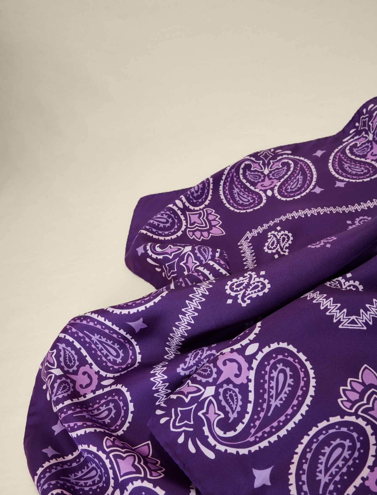 Bandana met paisleyprint - Violette bandana