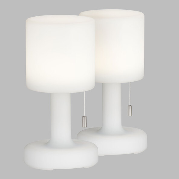 Lampă de masă reîncărcabilă cu LED Termoli, set de 2