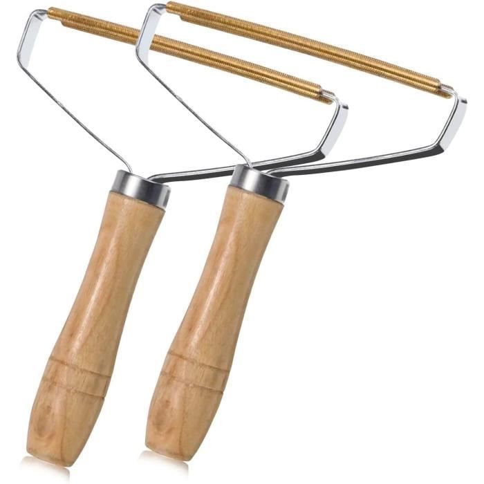 Rasoirs Anti-Bouloches, Brosse Manuel Anti Poil Lot de 2, Décapant de Peluches de Vêtements Lint Remover pour Tapis de Poils