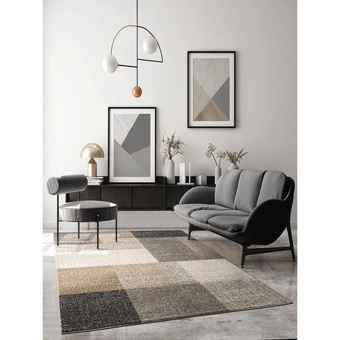 Alfombra moderna - The Carpet PEARL - 160x220 - Diseños geométricos - Beige