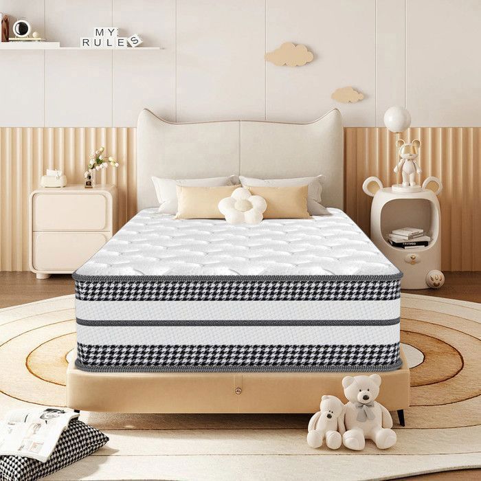 Colchón de 90x200 | Espuma viscoelástica + muelles ensacados | 26 cm de grosor | Oeko-TEX® | Transpirable y respetuoso con la piel | Soporte perfecto